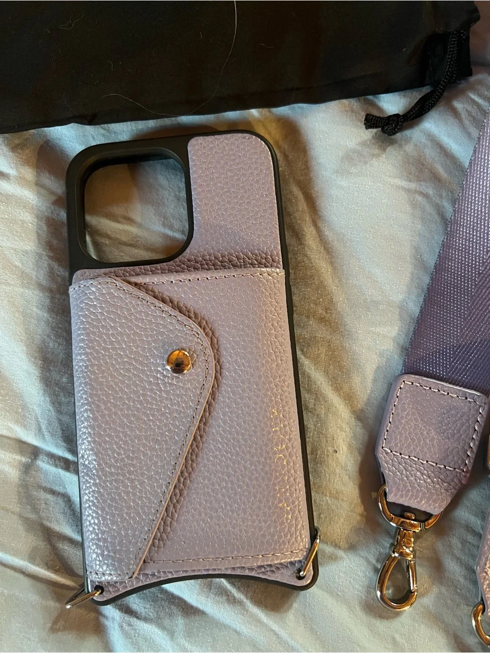 iPhone 13 Pro Bandolier Bowie Ombré Side Slot Crossbody Phone Case with Strap